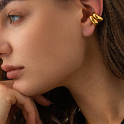 JADE Goldene Ohrringe