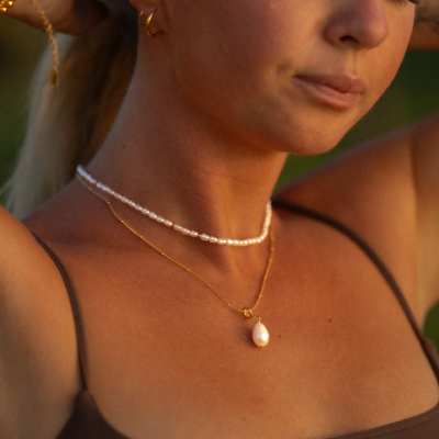 VIP-BALI Gouden Parelketting