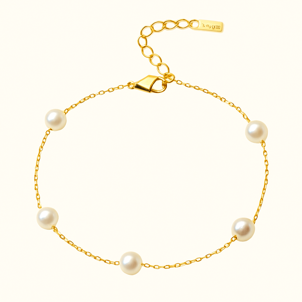 CALI Perlen Anklet | Gold