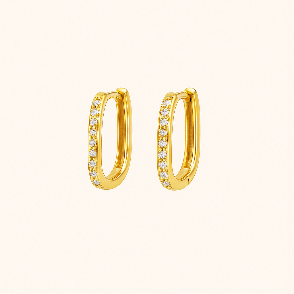 Quadratische Melissa-Ohrringe