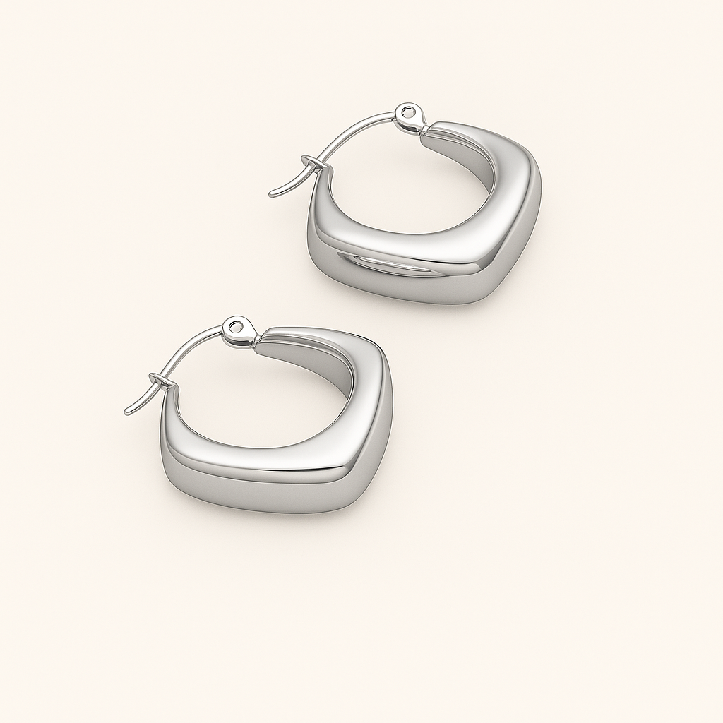 RHOMBUS Goldene Ohrringe