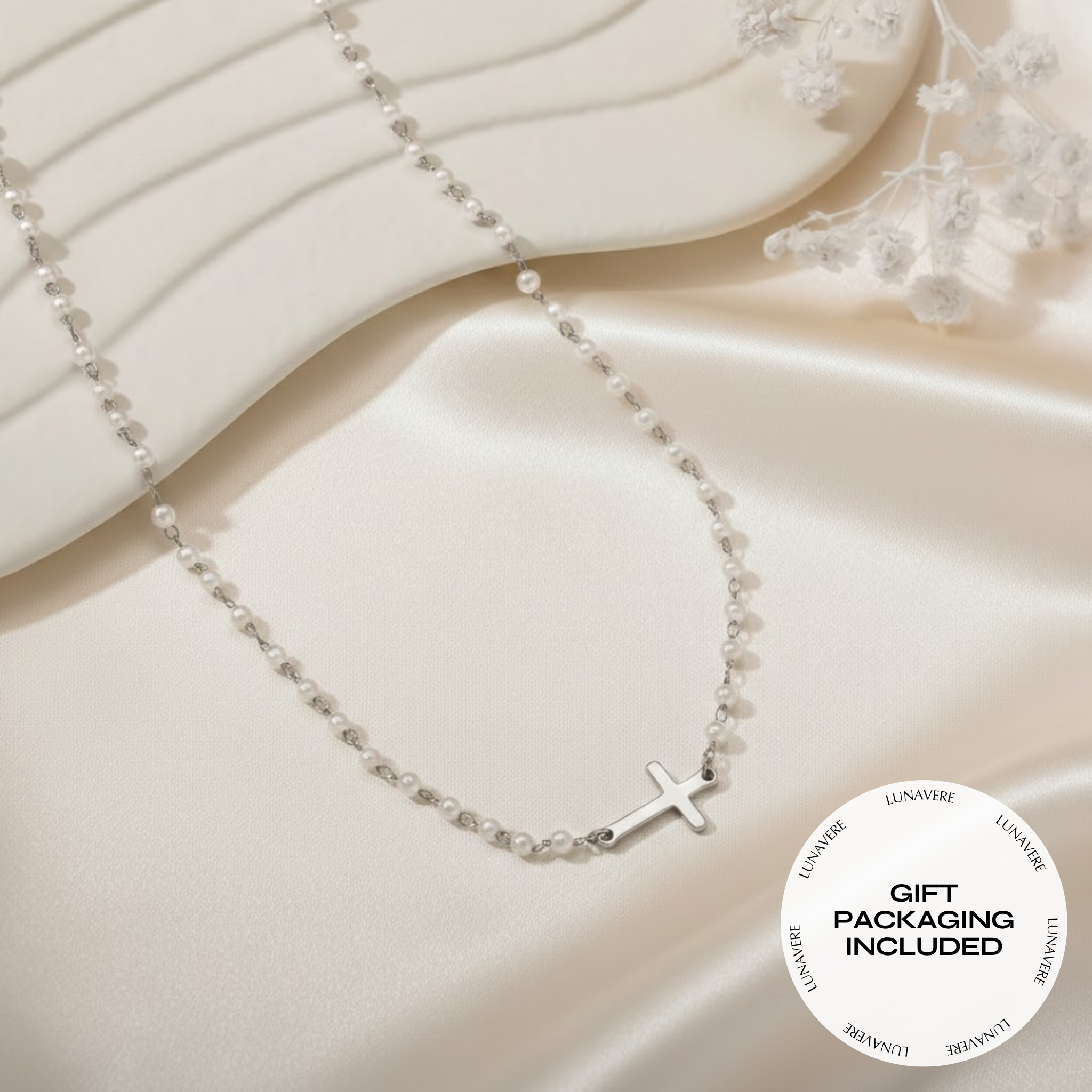 Gracia | Parelketting met Kruis