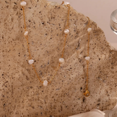 LANEY Goldperlenkette