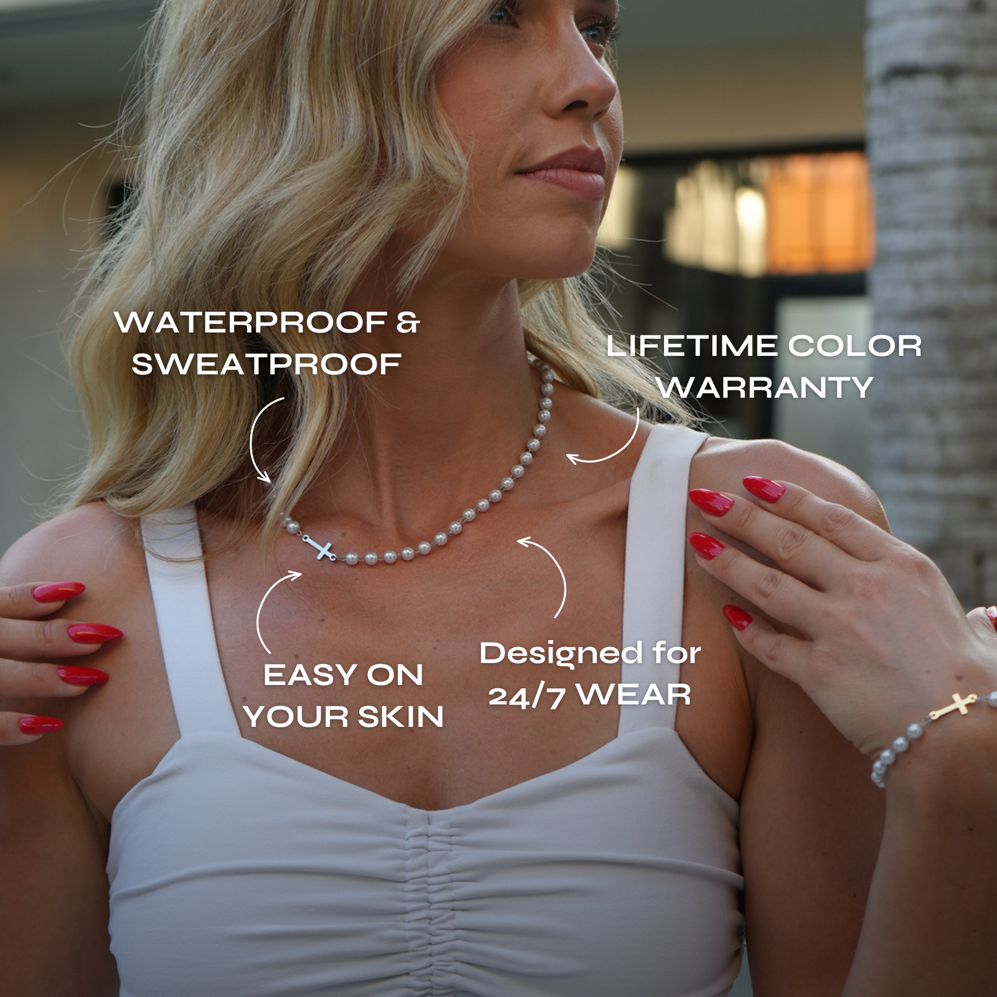 Gracia | Parelketting met Kruis